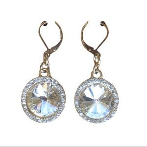Crystal and Gold Drop Earrings | Bridal Earrings | Statement Earrings